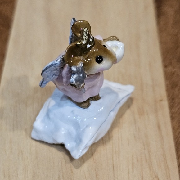 Wee Forest Folk M-148 Tooth Fairy Retired Signed AP, No WFF Box Pink Dress - Picture 11 of 12